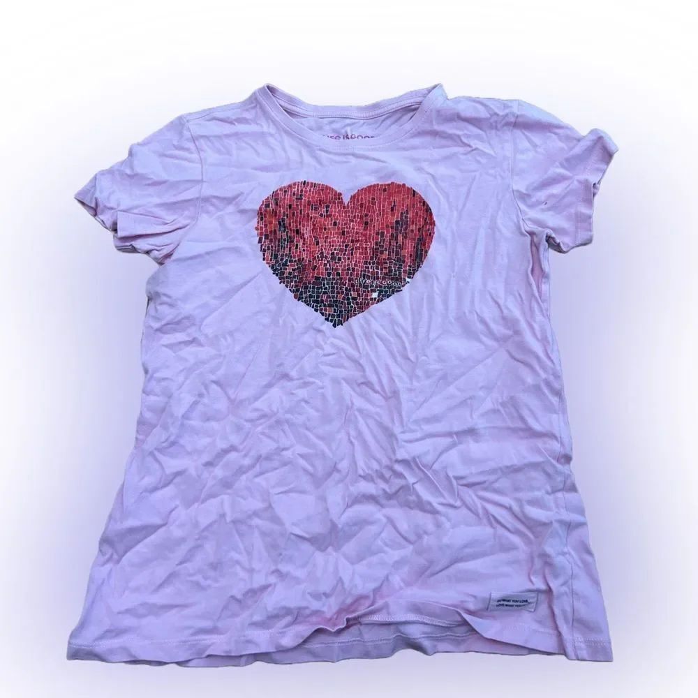 Life is Good Heart Tshirt